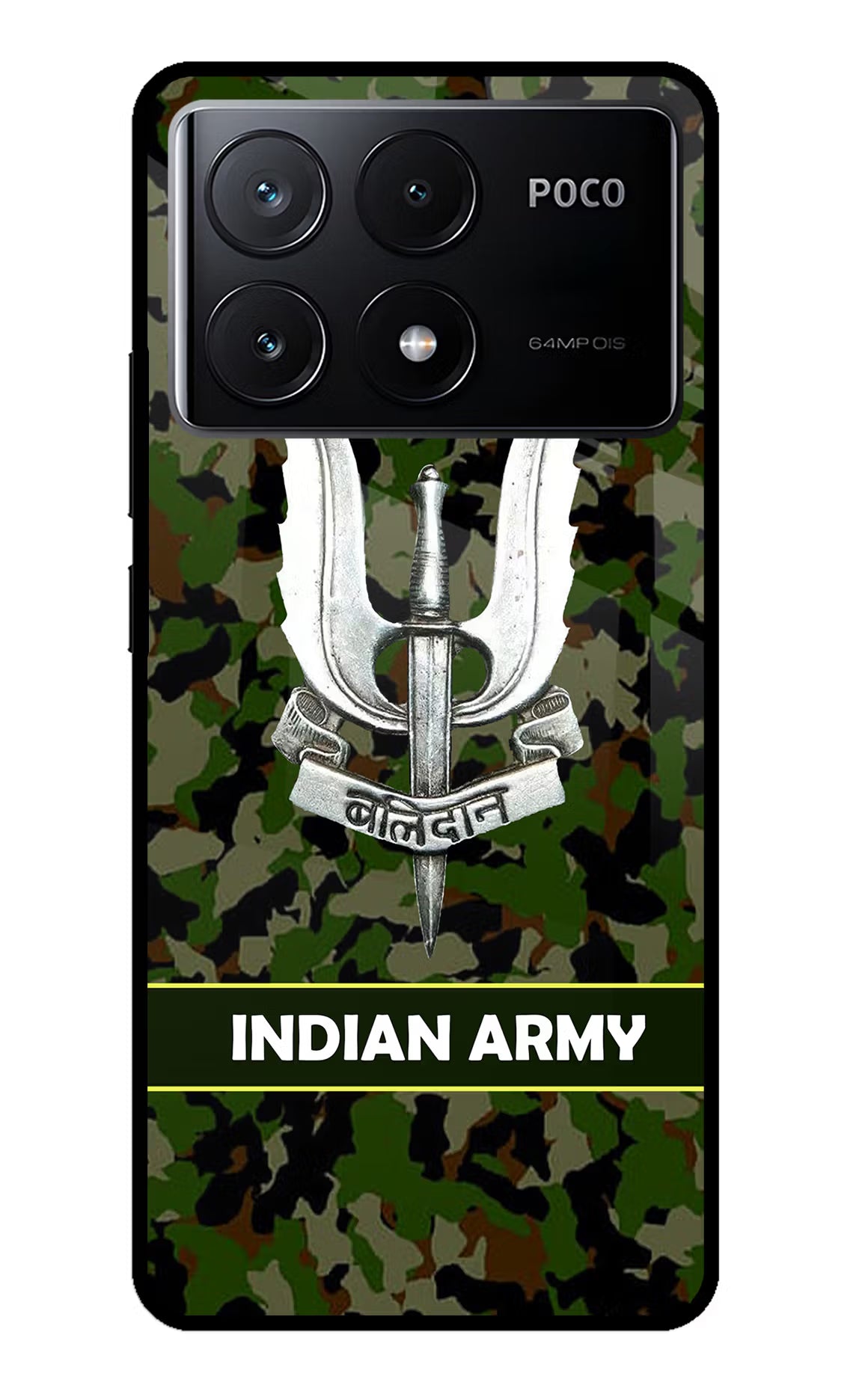Balidan Indian Logo Poco X6 Pro Glass Case