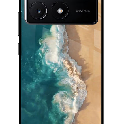Ocean Beach Poco X6 Pro Glass Case