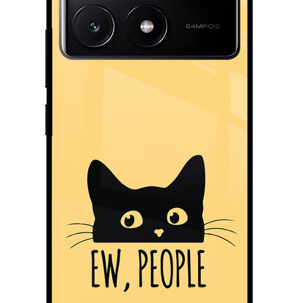 Ew People Catitude Poco X6 Pro Glass Case