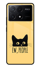 Ew People Catitude Poco X6 Pro Glass Case