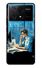Focused Hustler (AI Generated) Poco X6 Pro Glass Case