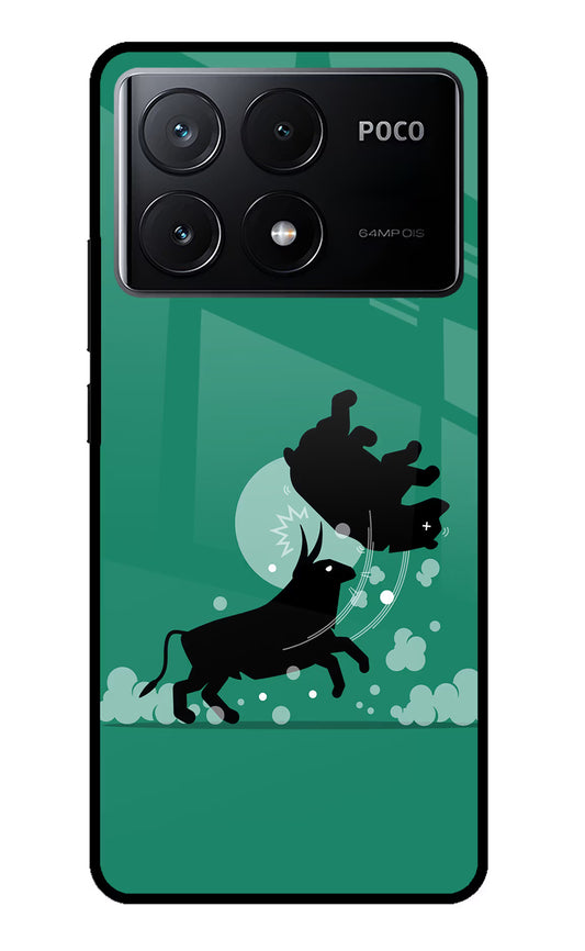Bull Conqueror Poco X6 Pro Glass Case