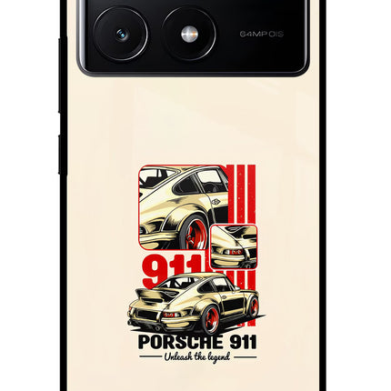 Classic Porsche 911 Poco X6 Pro Glass Case