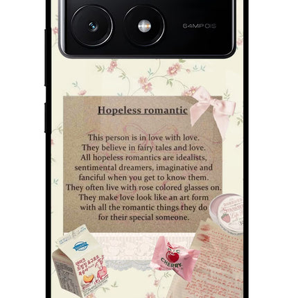 Hopeless Romantic Poco X6 Pro Glass Case