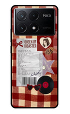 Queen of Disaster Poco X6 Pro Glass Case