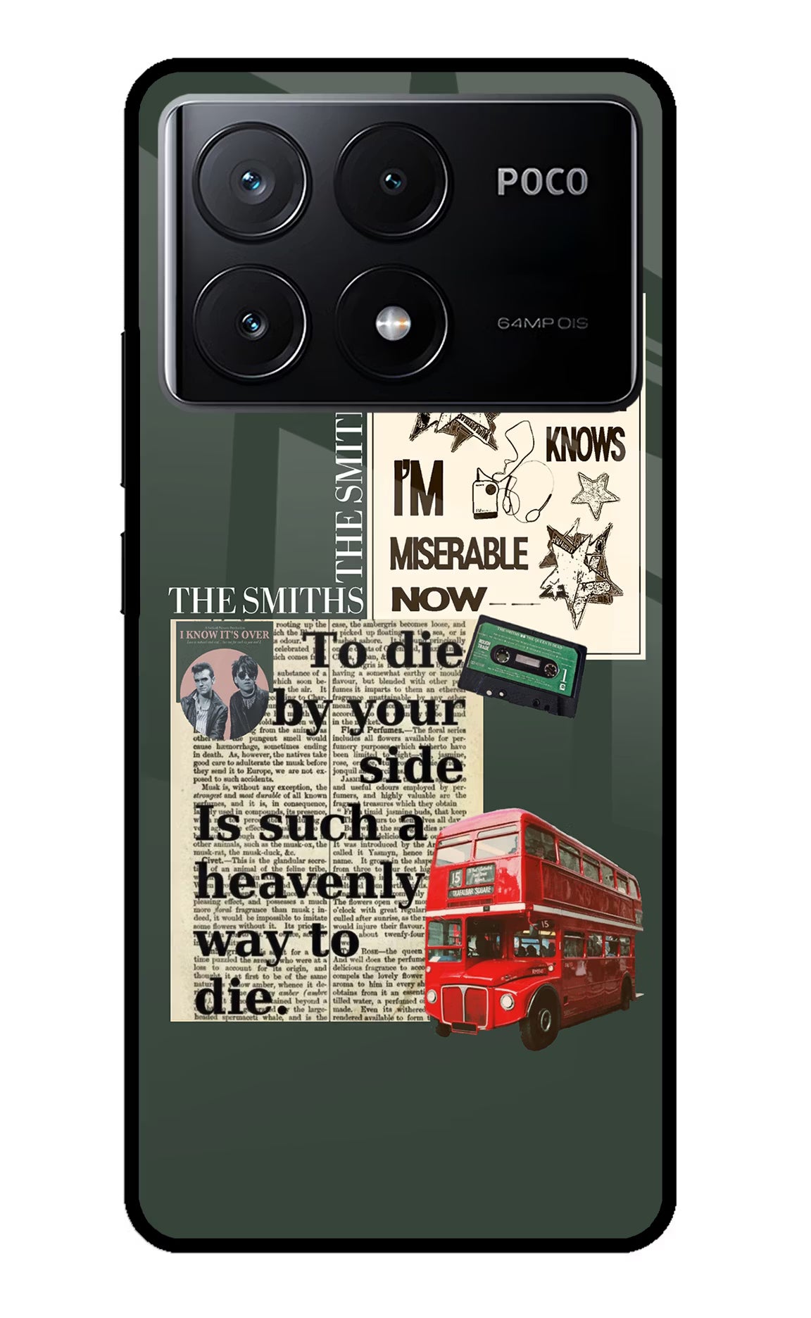 The Smiths Poco X6 Pro Glass Case Back Cover by Casekaro