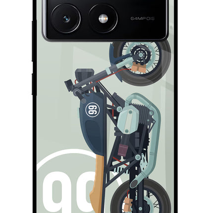 Classic Cafe Racer 99 Poco X6 Pro Glass Case