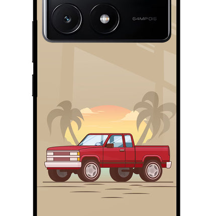 Desert Classic Drive Poco X6 Pro Glass Case