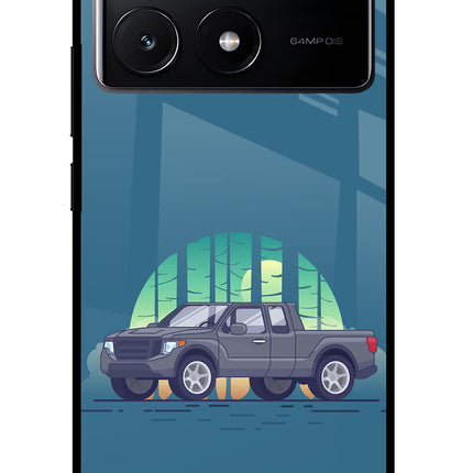 Retro Garage Vibe Poco X6 Pro Glass Case