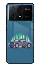 Retro Garage Vibe Poco X6 Pro Glass Case