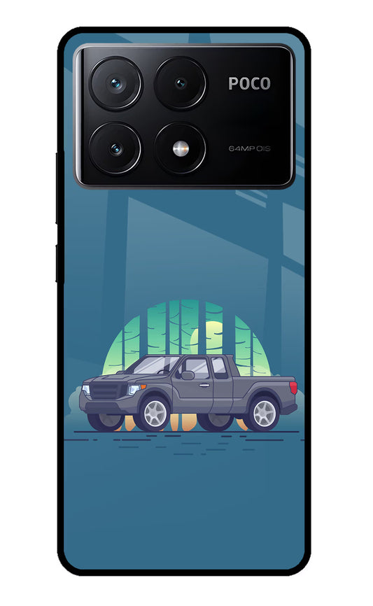 Retro Garage Vibe Poco X6 Pro Glass Case