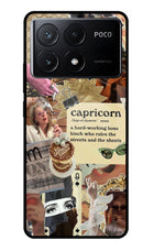 Capricorn Zodiac Poco X6 Pro Glass Case