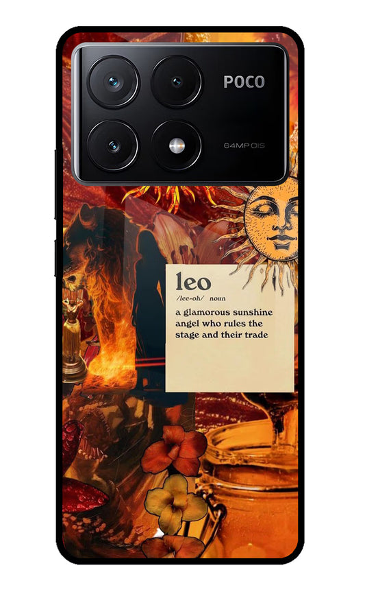 Leo Zodiac Poco X6 Pro Glass Case