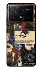 Scorpio Zodiac Poco X6 Pro Glass Case