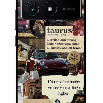 Taurus Zodiac Poco X6 Pro Glass Case