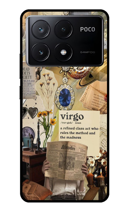 Virgo Zodiac Poco X6 Pro Glass Case