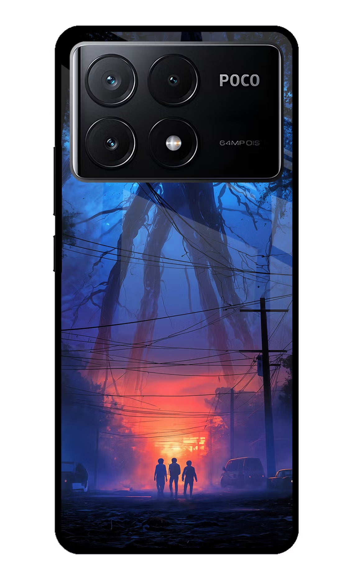 Ordinary Things Shadow Poco X6 Pro Glass Case Back Cover by Casekaro