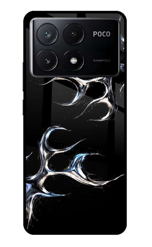 Chrome Tribal Poco X6 Pro Glass Case