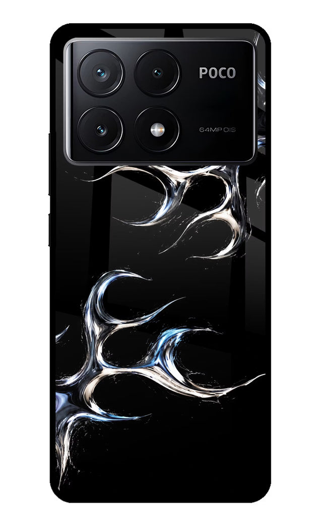 Chrome Tribal Poco X6 Pro Glass Case