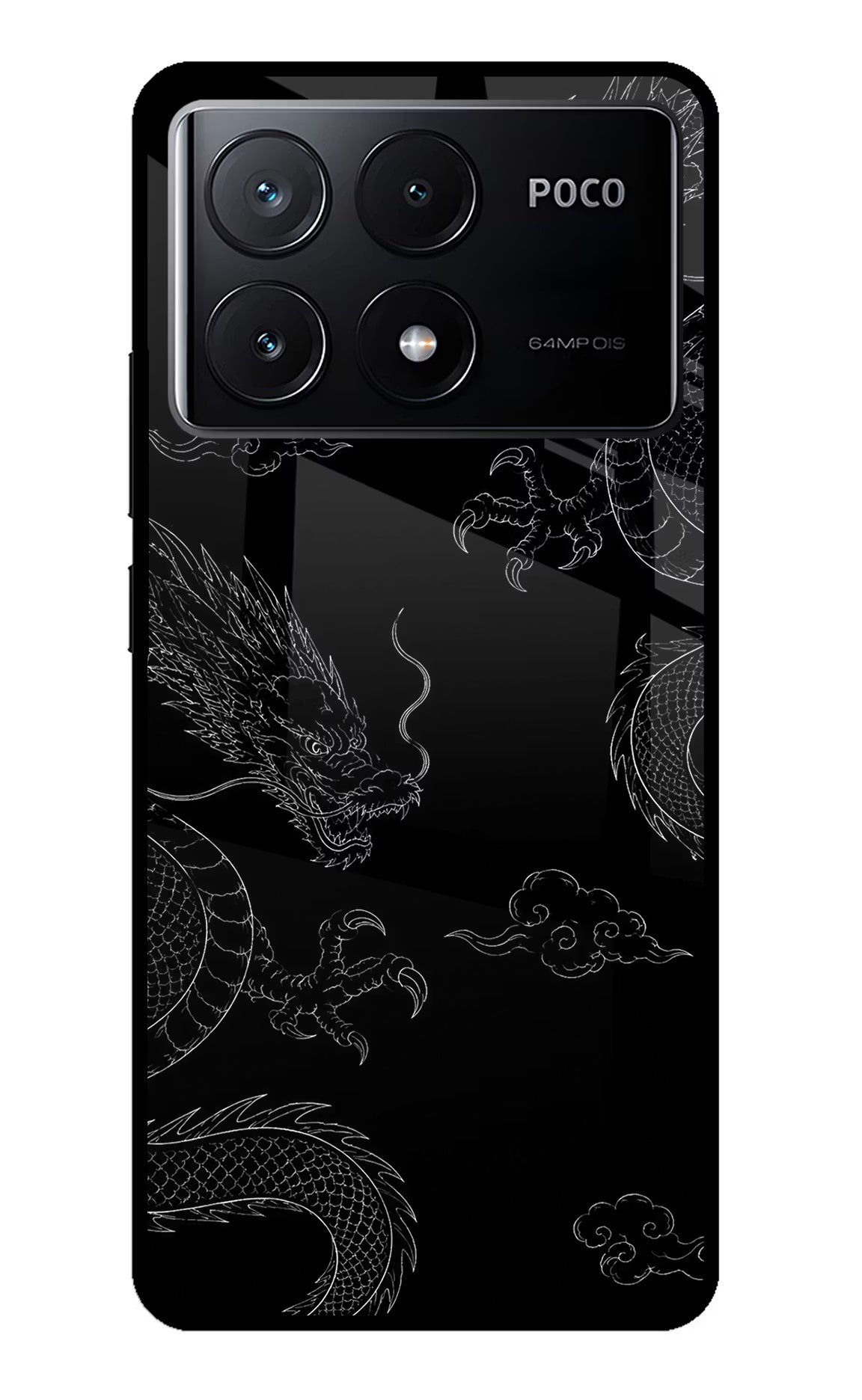 Twin Dragons Poco X6 Pro Glass Case