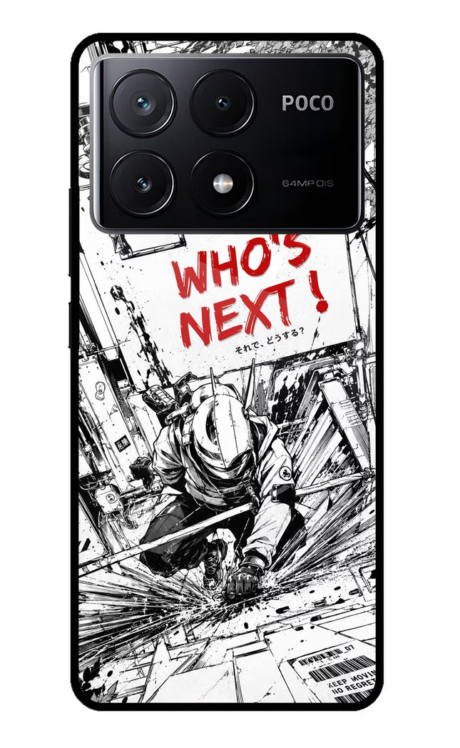 Who's Next Poco X6 Pro Glass Case