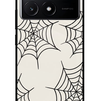 Spider Web Poco X6 Pro Glass Case