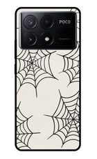 Spider Web Poco X6 Pro Glass Case