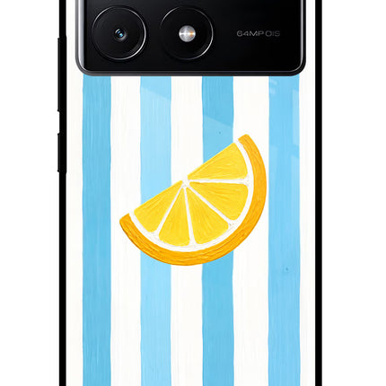 Summer Lemon Poco X6 Pro Glass Case