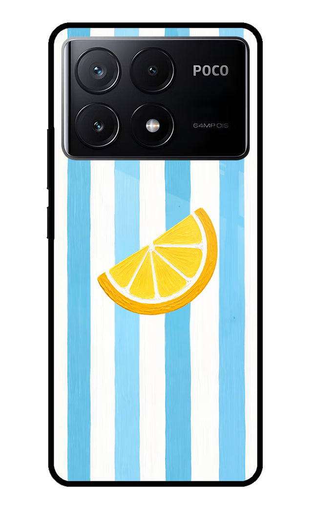 Summer Lemon Poco X6 Pro Glass Case