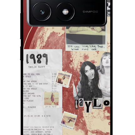 Taylor Swift Poco X6 Pro Glass Case