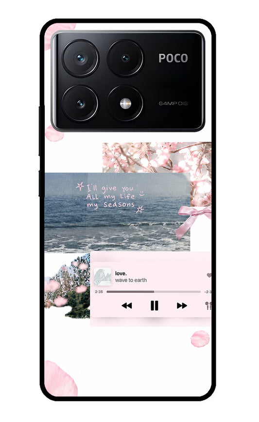 Wave to earth Poco X6 Pro Glass Case