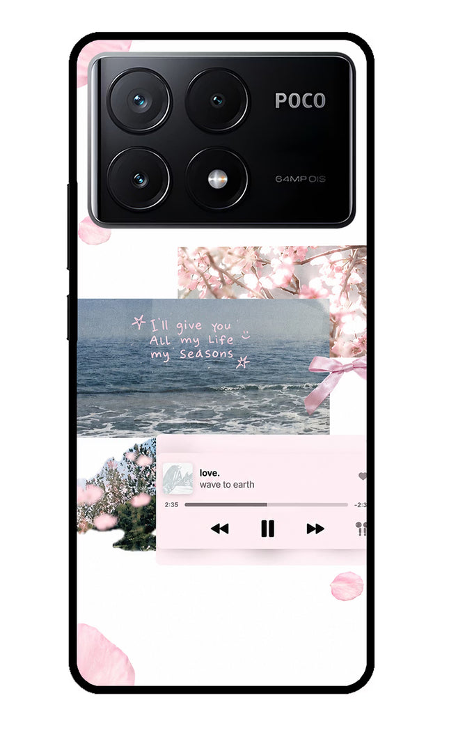 Wave to earth Poco X6 Pro Glass Case