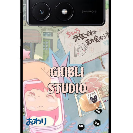 Studio Ghibli Poco X6 Pro Glass Case