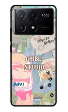 Studio Ghibli Poco X6 Pro Glass Case