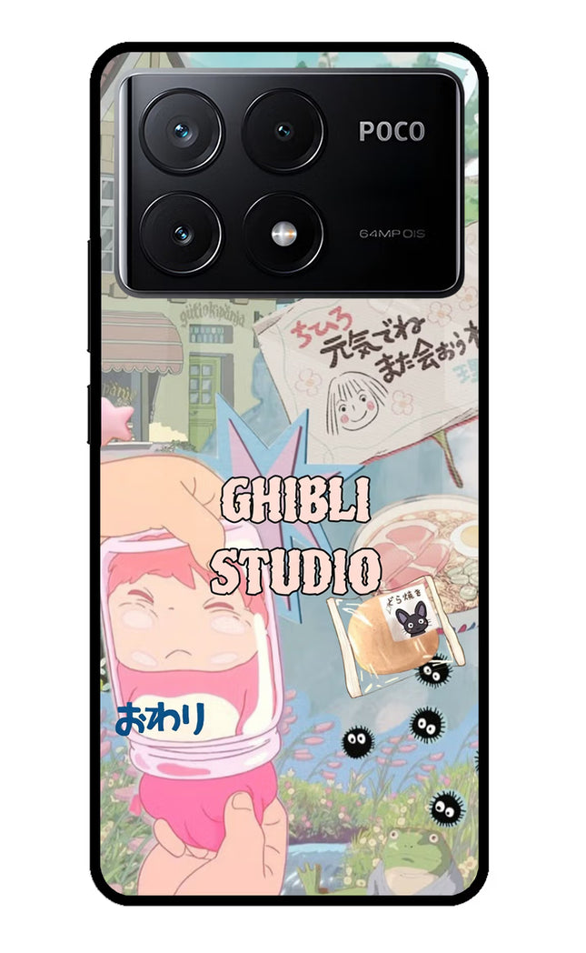 Studio Ghibli Poco X6 Pro Glass Case