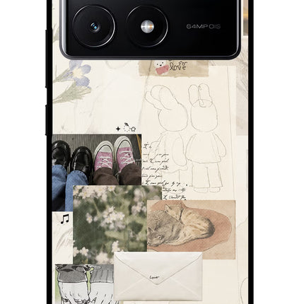 Soft Aesthetic Poco X6 Pro Glass Case