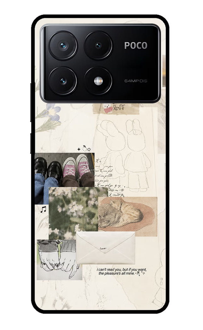 Soft Aesthetic Poco X6 Pro Glass Case