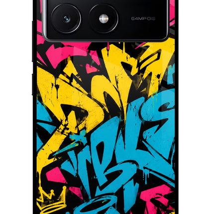 Graffiti Vibe Poco X6 Pro Glass Case