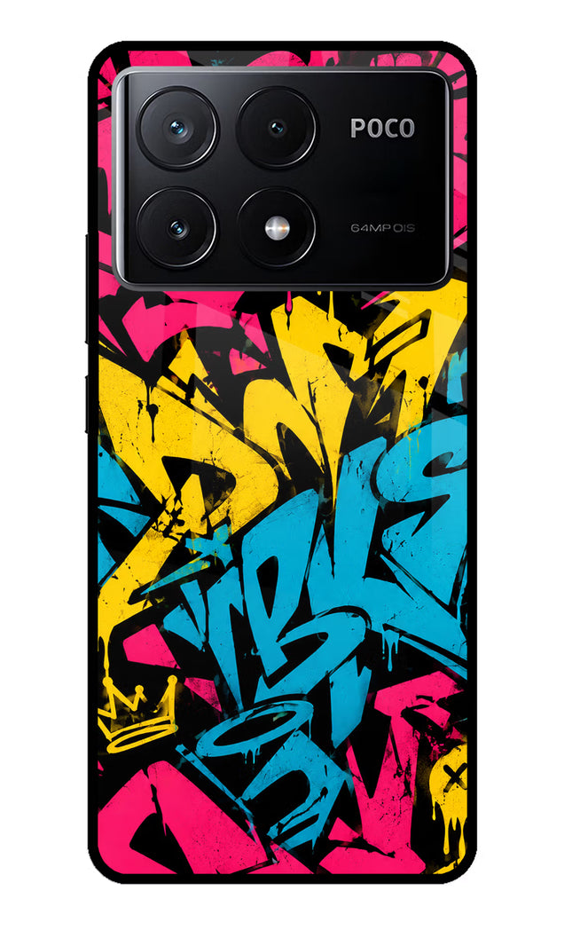 Graffiti Vibe Poco X6 Pro Glass Case