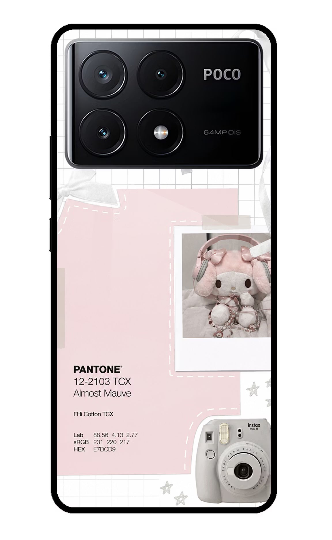 Pantone Asthetic Poco X6 Pro Glass Case