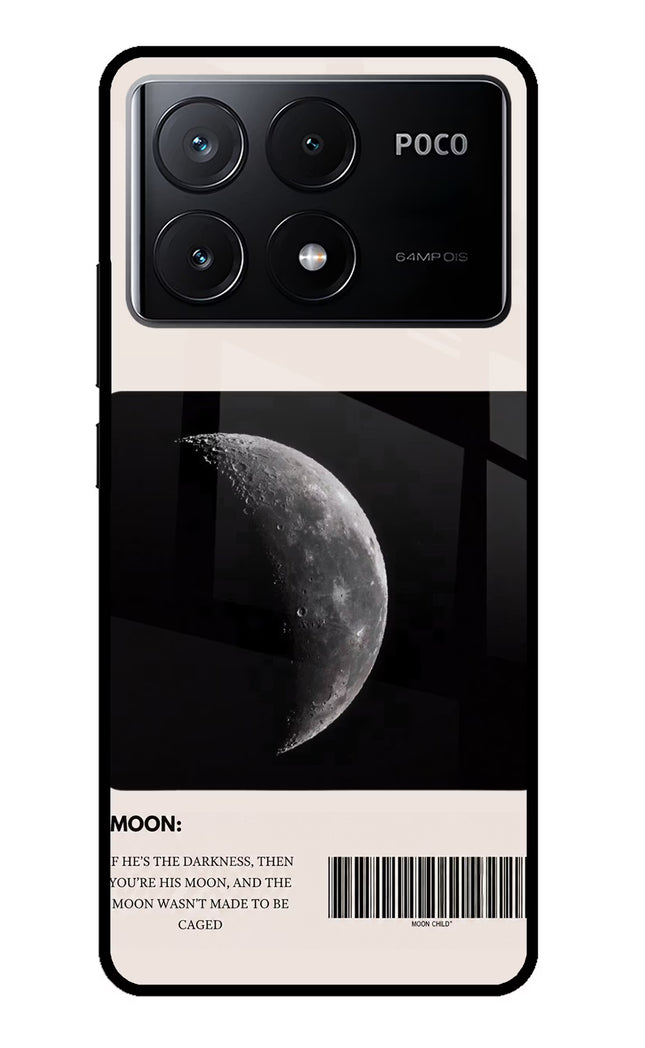 Moon Phase Poco X6 Pro Glass Case