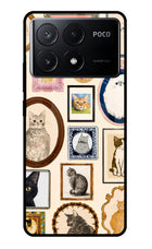 Mirror Cats Poco X6 Pro Glass Case
