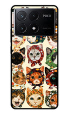 Cool Cat Poco X6 Pro Glass Case