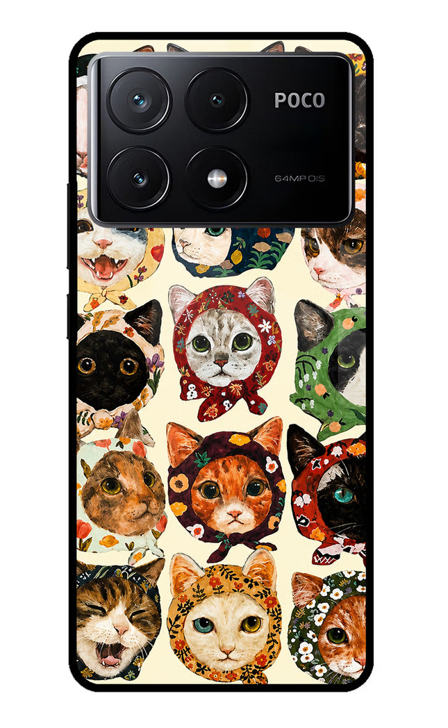 Cool Cat Poco X6 Pro Glass Case
