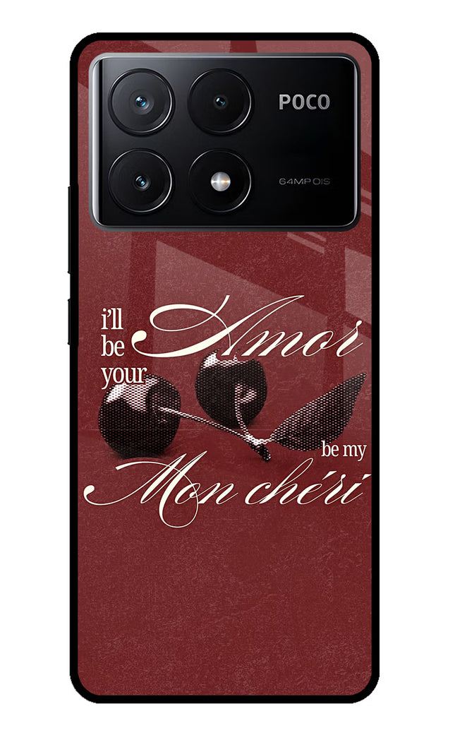 Velvet Cherry Poco X6 Pro Glass Case