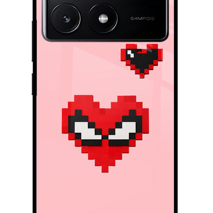 Gwen Heart Poco X6 Pro Glass Case Back Cover by Casekaro