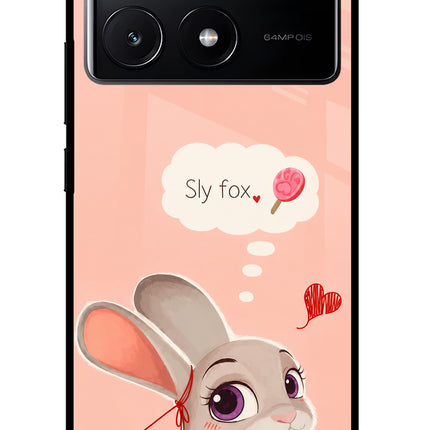 Judy Charm Poco X6 Pro Glass Case Back Cover by Casekaro