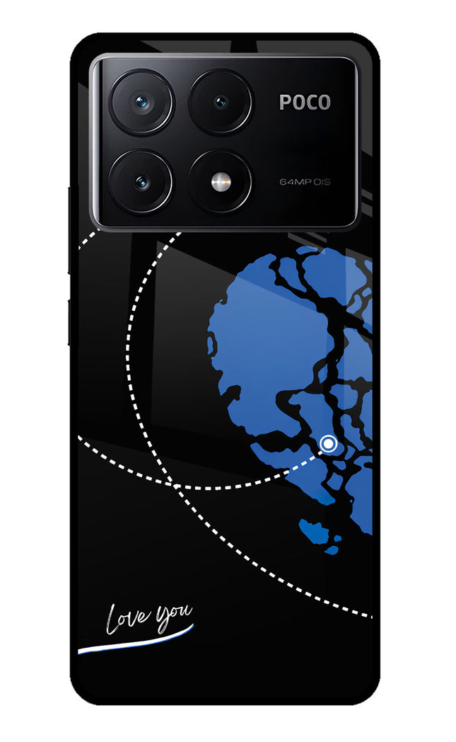 Love Orbit Poco X6 Pro Glass Case