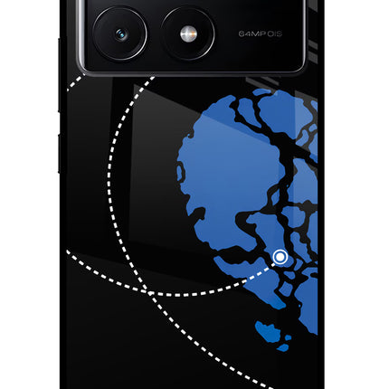 Love Orbit Poco X6 Pro Glass Case Back Cover by Casekaro