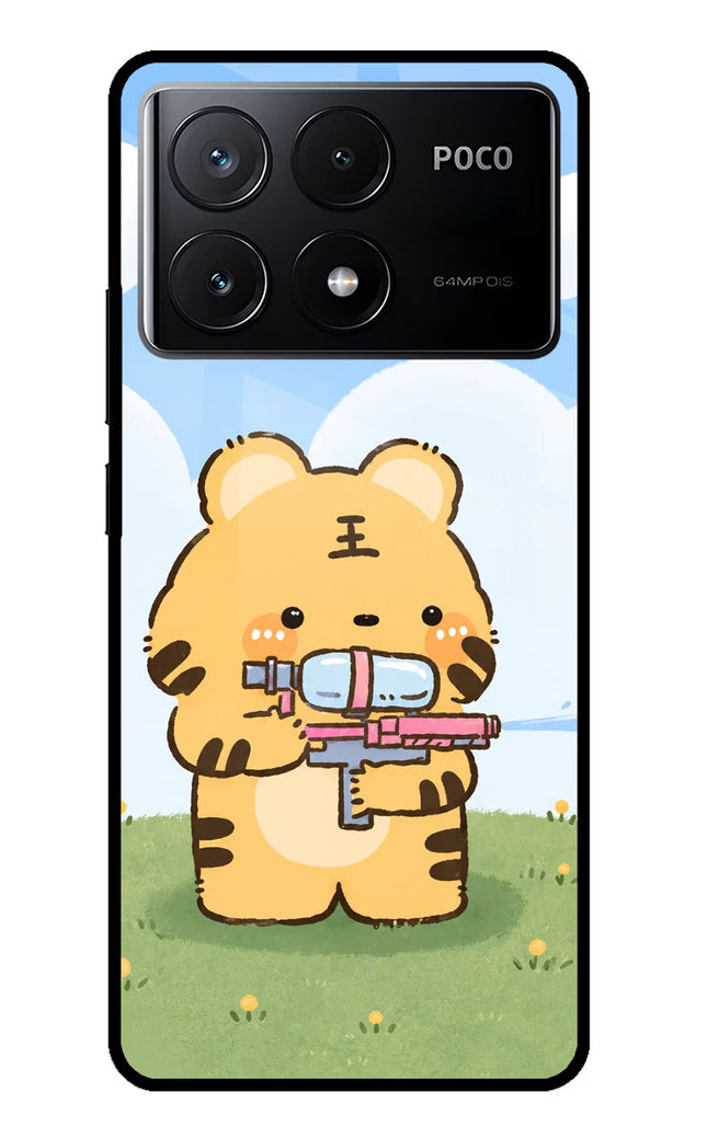 Tiger Treat Poco X6 Pro Glass Case